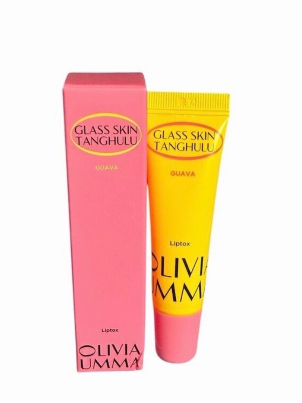 Glass Skin Tanghulu Guava Lip Balm Gloss by - Pink & Yellow